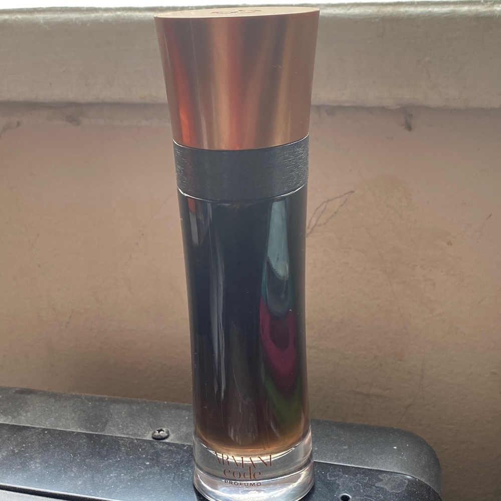 Giorgio Armani Black and Gold Fragrance Bottle